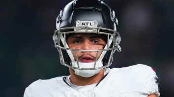 Falcons HC Raheem Morris Offers Absurd Explanation For Drake London’s Gun Celebration Penalty