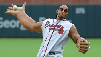 Ludacris Threw An Impressive First Pitch While Rocking Comically Oversized Arms At Braves Game