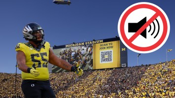 Oregon Football Player Looks Silly With Nonsensical Shade At Michigan Stadium Crowd Noise