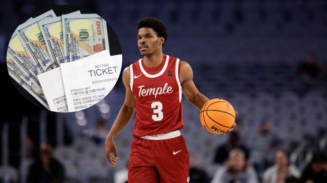 Temple G Hysier Miller on the floor.