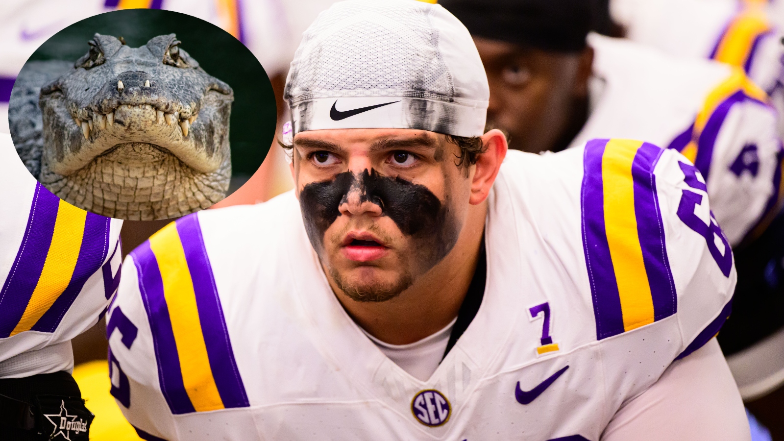 LSU offensive lineman Will Campbell