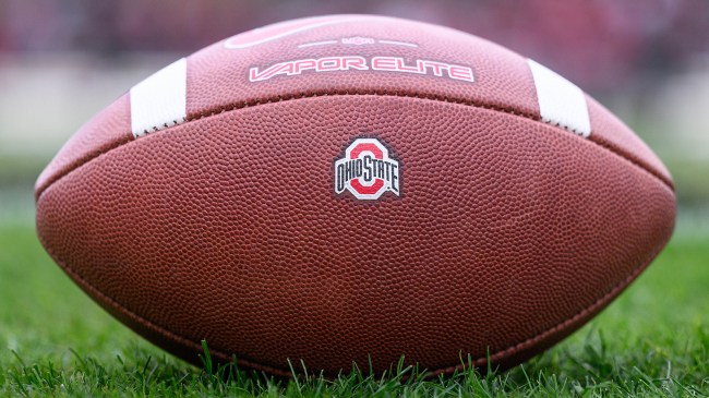 Ohio State logo on football