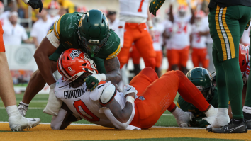 New Video Shows Star College Running Back Ollie Gordon Held Back From Fighting Baylor After Loss