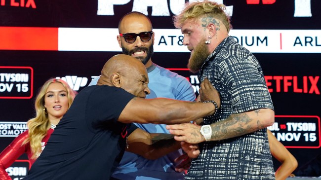 Mike Tyson and Jake Paul face off during press conference