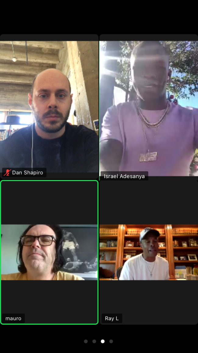 Mauro Ranallo, Israel Adesanya, Sugar Ray, Mike Tyson broadcast team