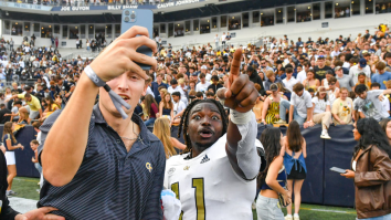 POV Video Shows Miami Football Player Launch Georgia Tech Fan’s Phone Into Orbit Out Of Anger