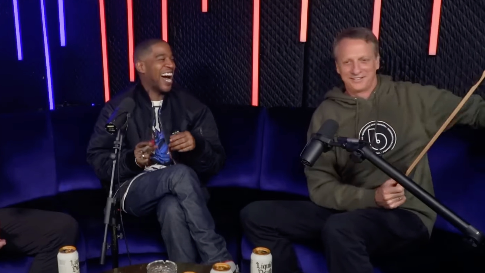 Tony Hawk and Kid Cudi discussing Kurt Cobain