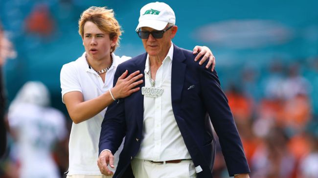 woody johnson and his son brick johnson