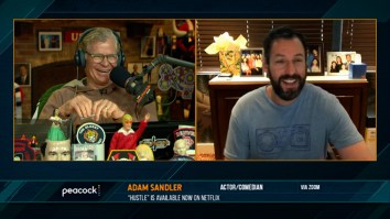 Dan Patrick Shares Epic Photos With Adam Sandler From Behind-The-Scenes Of ‘Happy Gilmore 2’