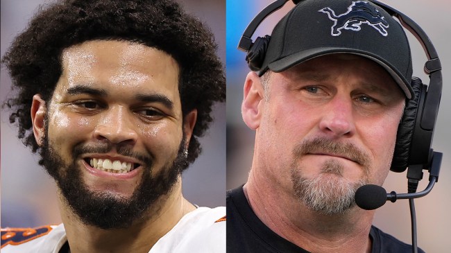 Caleb Williams and Dan Campbell