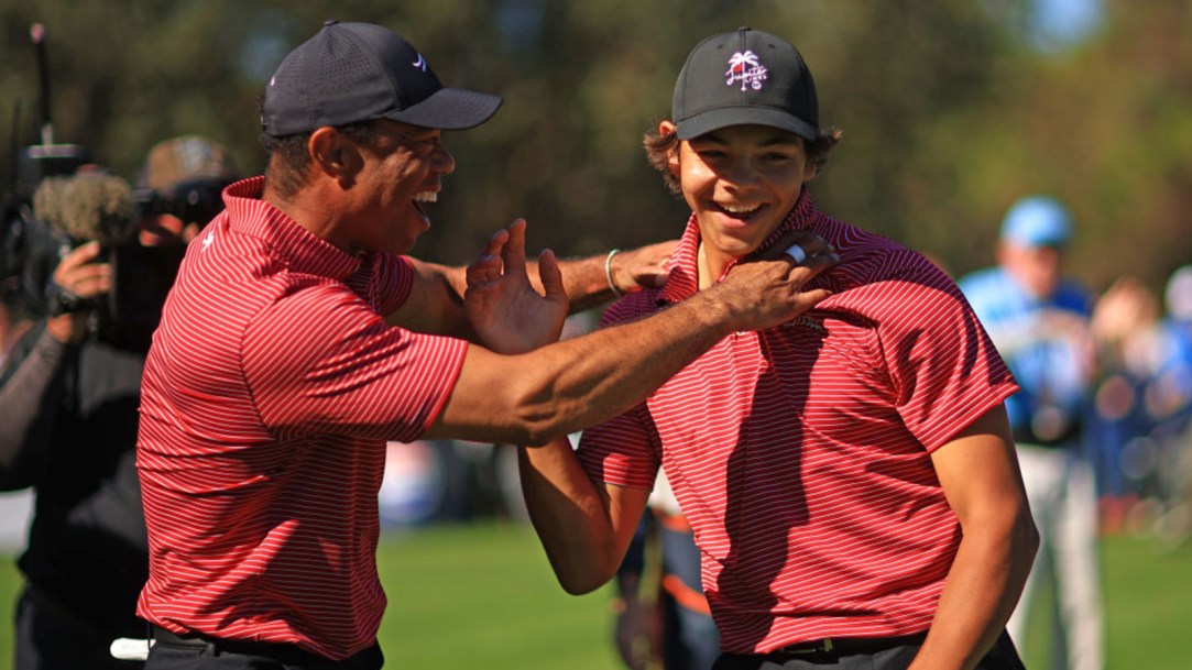 Charlie Woods Hole-In-One Tiger Woods