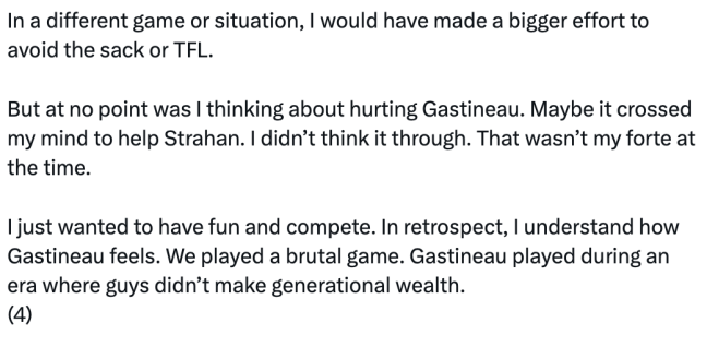 Brett Favre responds to Mark Gastineau