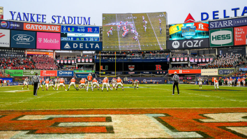 Horrible Field Conditions For College Football Bowl Game At Yankee Stadium Features Ironic Sponsor