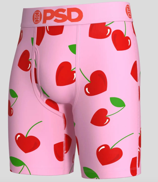 PSD Cherry Heart Modal Briefs for Valentine's Day