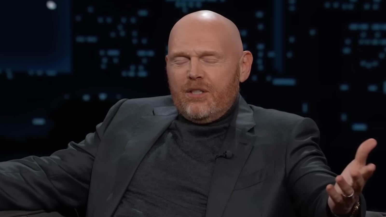comedian Bill Burr appears on Kimmel to discuss LA wildfires 