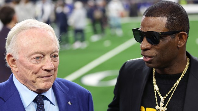 Jerry Jones and Deion Sanders
