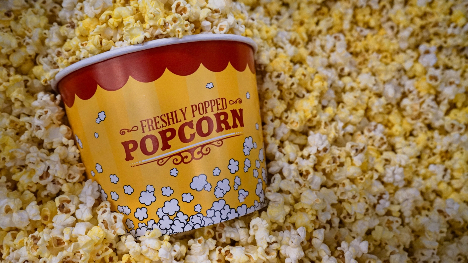 popcorn bucket full of popcorn
