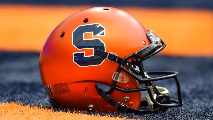 Syracuse football helmet