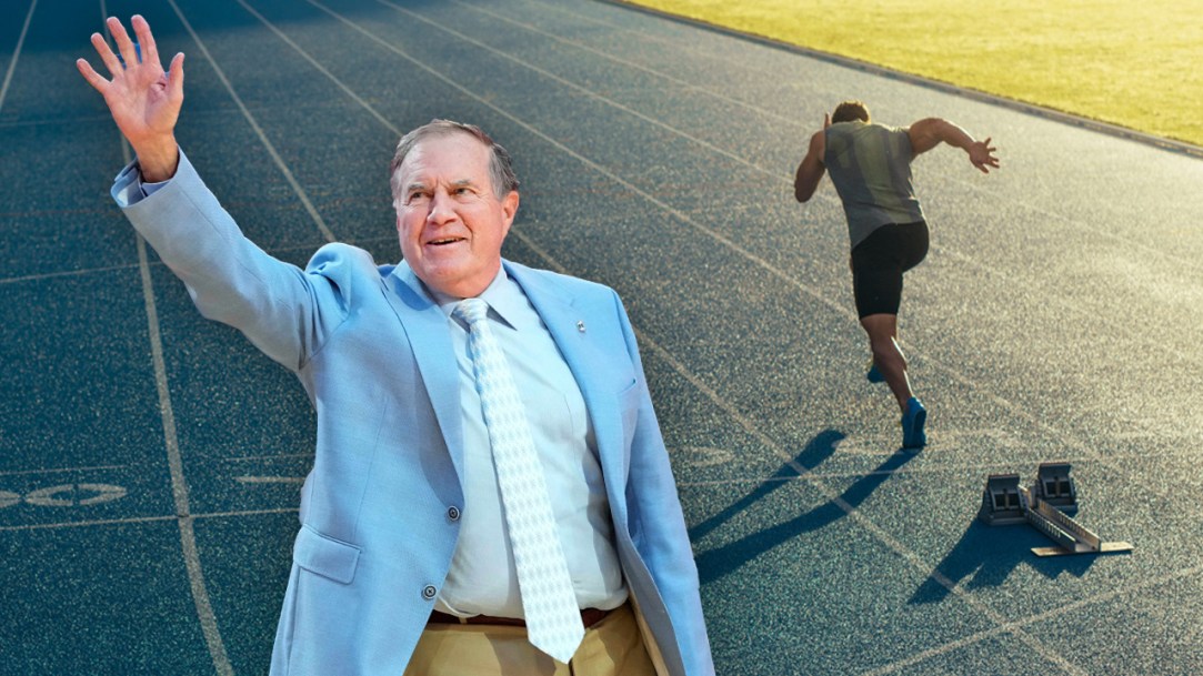 Bill Belichick North Carolina UNC Football Sprint Conditioning