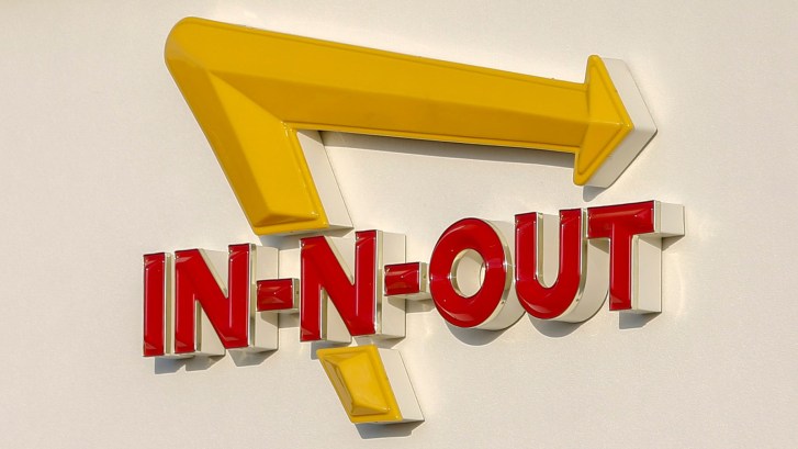 In-N-Out Burger sign