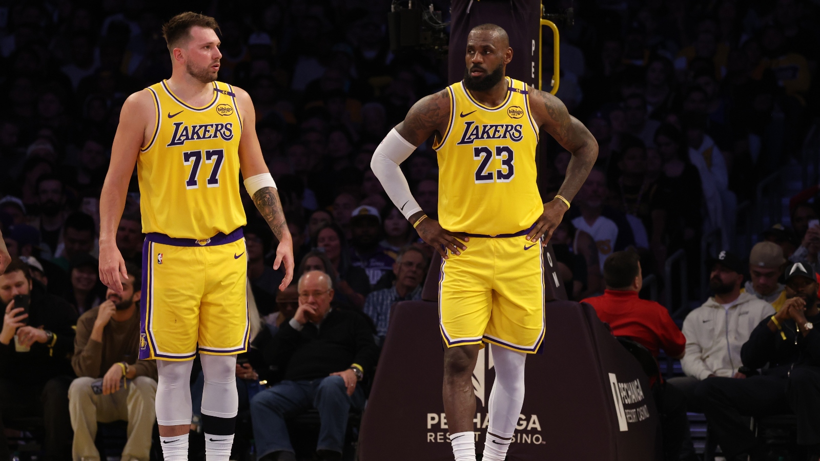 LeBron James and Luka Doncic