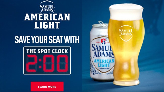 Samuel Adams American Light Seat Saver