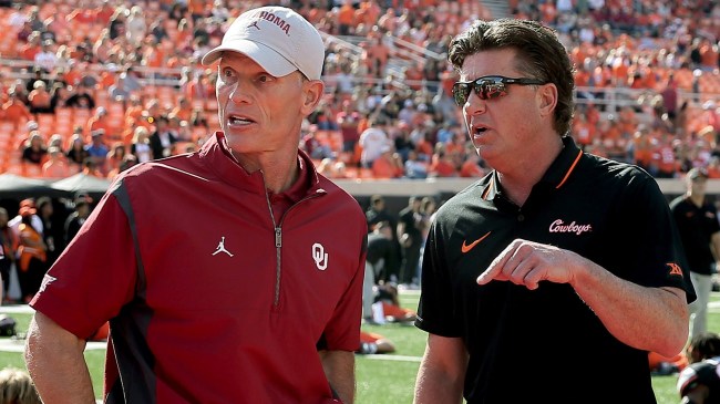 Brent Venables and Mike Gundy