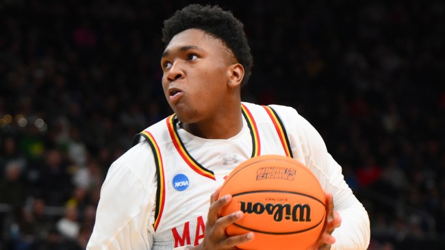 Maryland basketball player Derik Queen