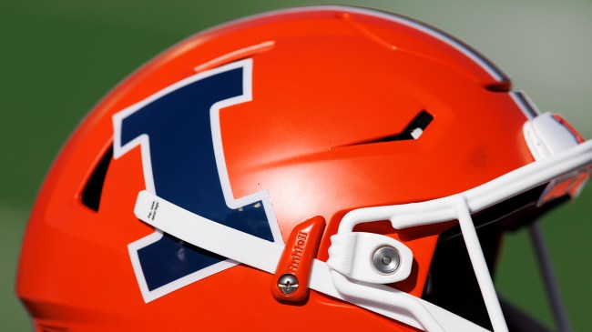 Illinois football helmet