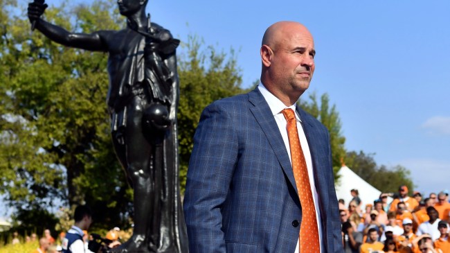 Tennessee football coach Jeremy Pruitt on campus.