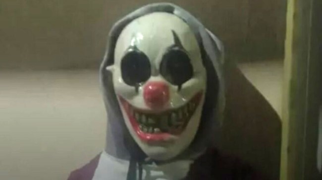 man who used a clown mask to scare people arrested