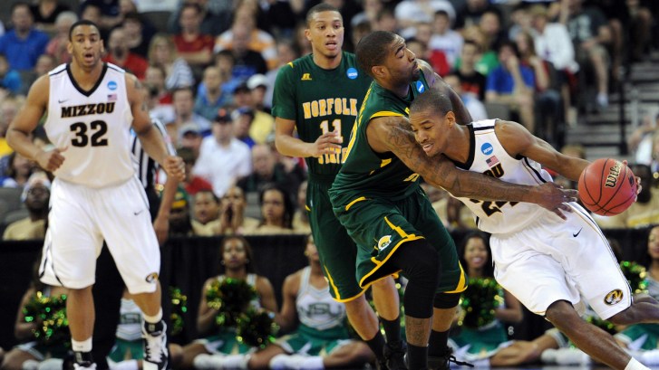 Norfolk State vs Missouri in 2012 NCAA Tournament