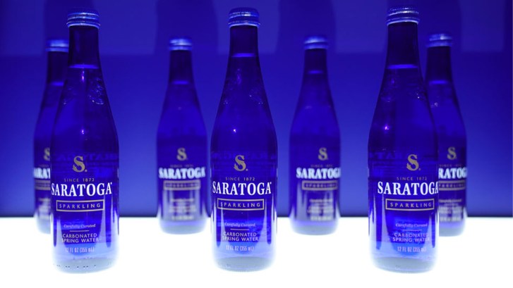 Bottles of Saratoga Sparkling Water