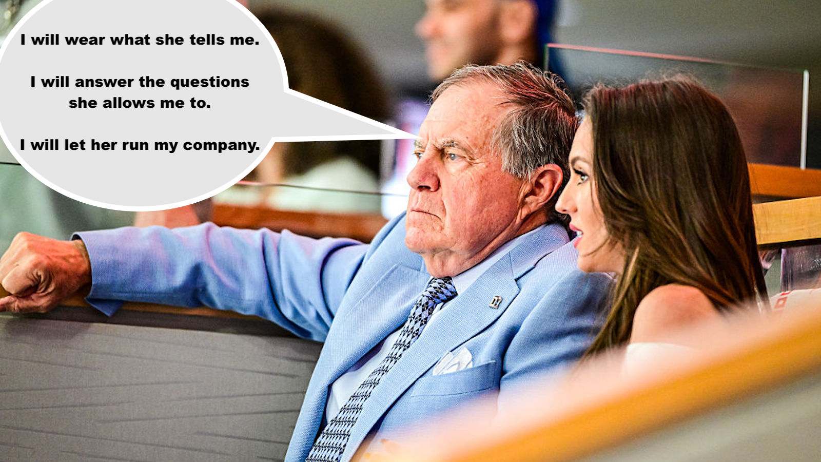 bill belichick jordon hudson
