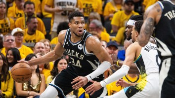 Giannis Antetokounmpo Confronts Dad Of Tyrese Haliburton After Bucks Choke Season Away