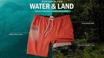 Need An Upgrade For Pool/Beach Season? These Bestselling Swim Trunks Are 2 For $125 At Huckberry!