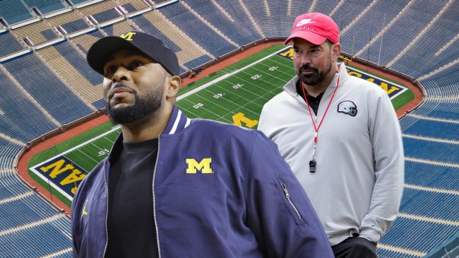 Sherrone Moore and Ryan Day