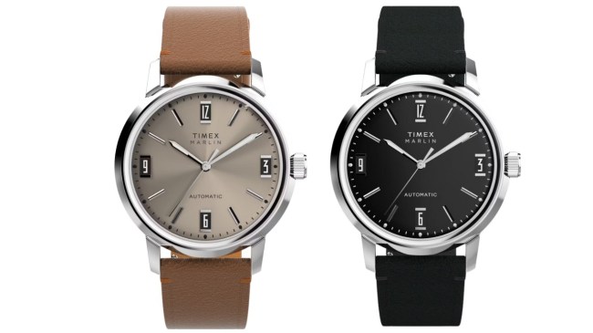 Timex Marlin® Automatic 40mm Leather Strap Watch