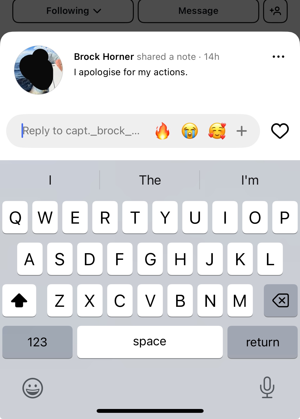 Brock Horner apologizes for his actions on Instagram