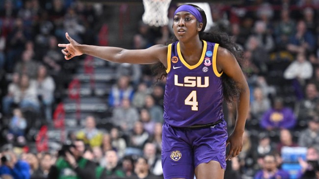 LSU women's basketball player Flau'jae Johnson