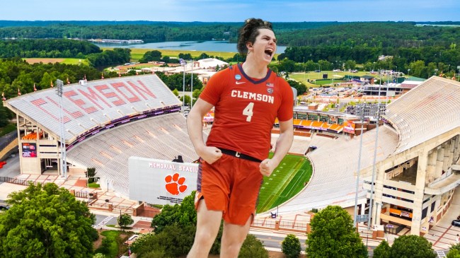 Clemson basketball player Ian Schieffelin eyes move to football.
