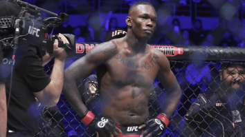 Israel Adesanya Throws Up While Working Out With Fitness Influencer David Goggins