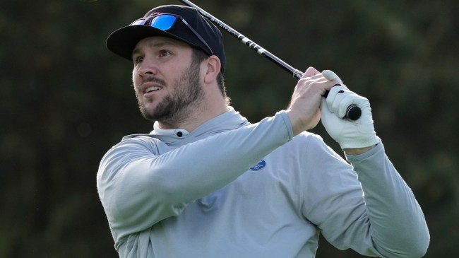 Josh Allen golfing