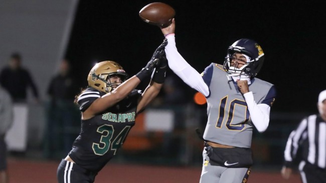 QB Madden Iamaleava drops back to throw