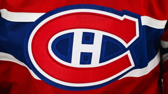 Montreal Canadiens logo on jersey