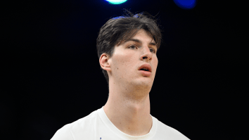 World’s Tallest Teenager Towers Over John Fanta At Final Four As 7-Foot-9 Florida Basketball Freshman