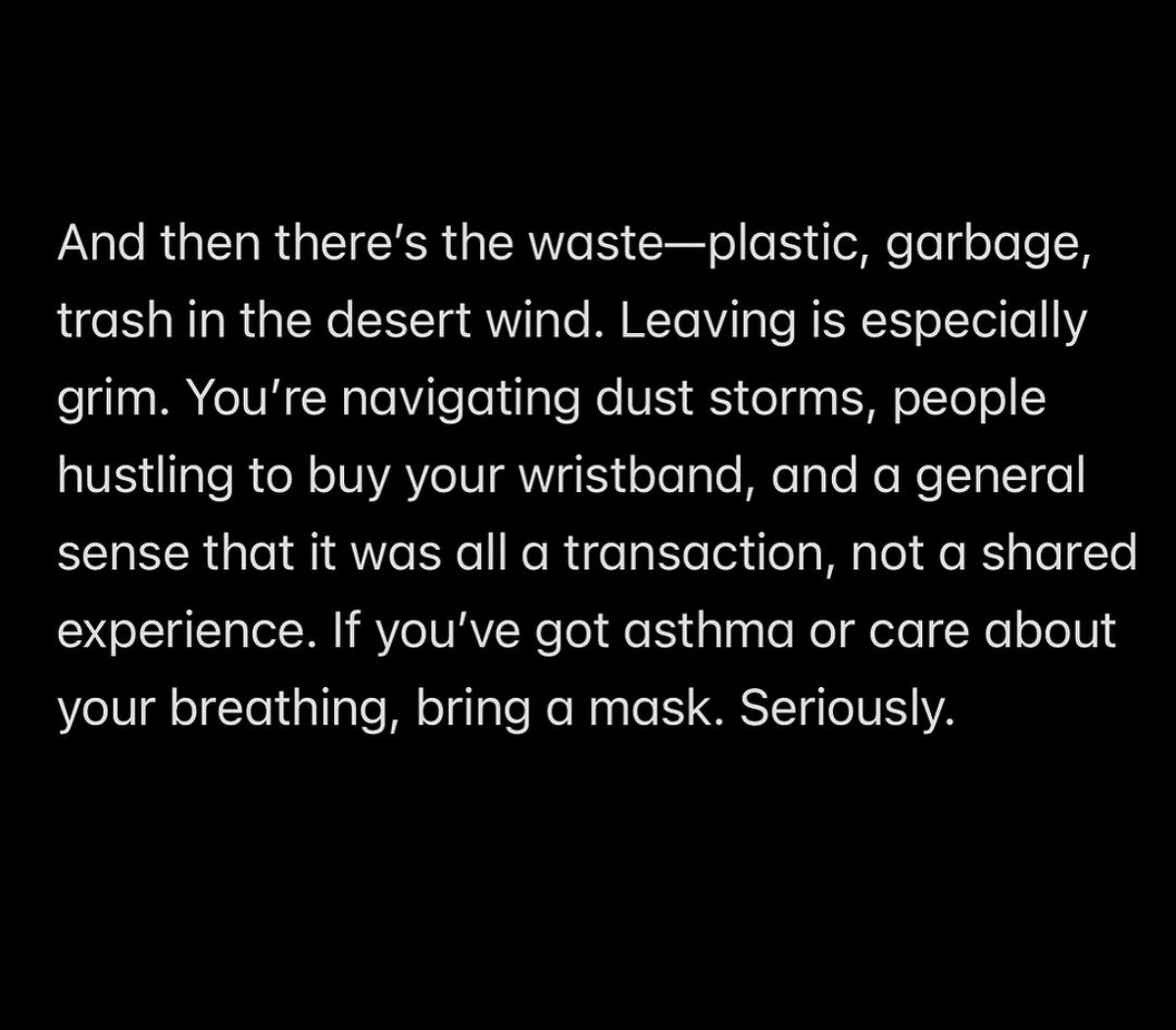 Reggie Watts shares take down of Coachella music festival experience