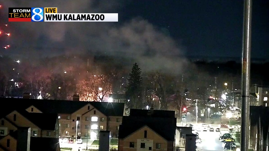 Western Michigan Couch Burn Fire Hockey