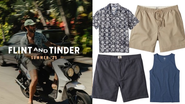 Flint and Tinder Key West collection available at Huckberry