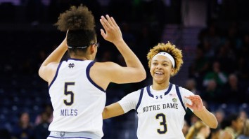 Former Notre Dame Teammates Olivia Miles And Hannah Hidalgo Caught In Testy Exchange At WNBA Game